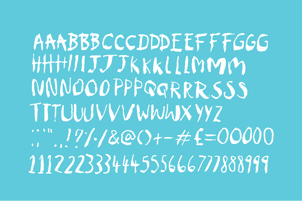 Custom typefaces made for Dig Deep Charity
