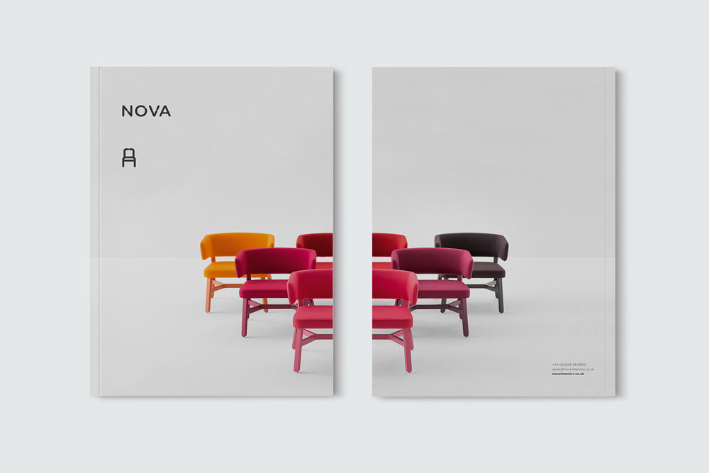 Report cover design for Nova Interiors
