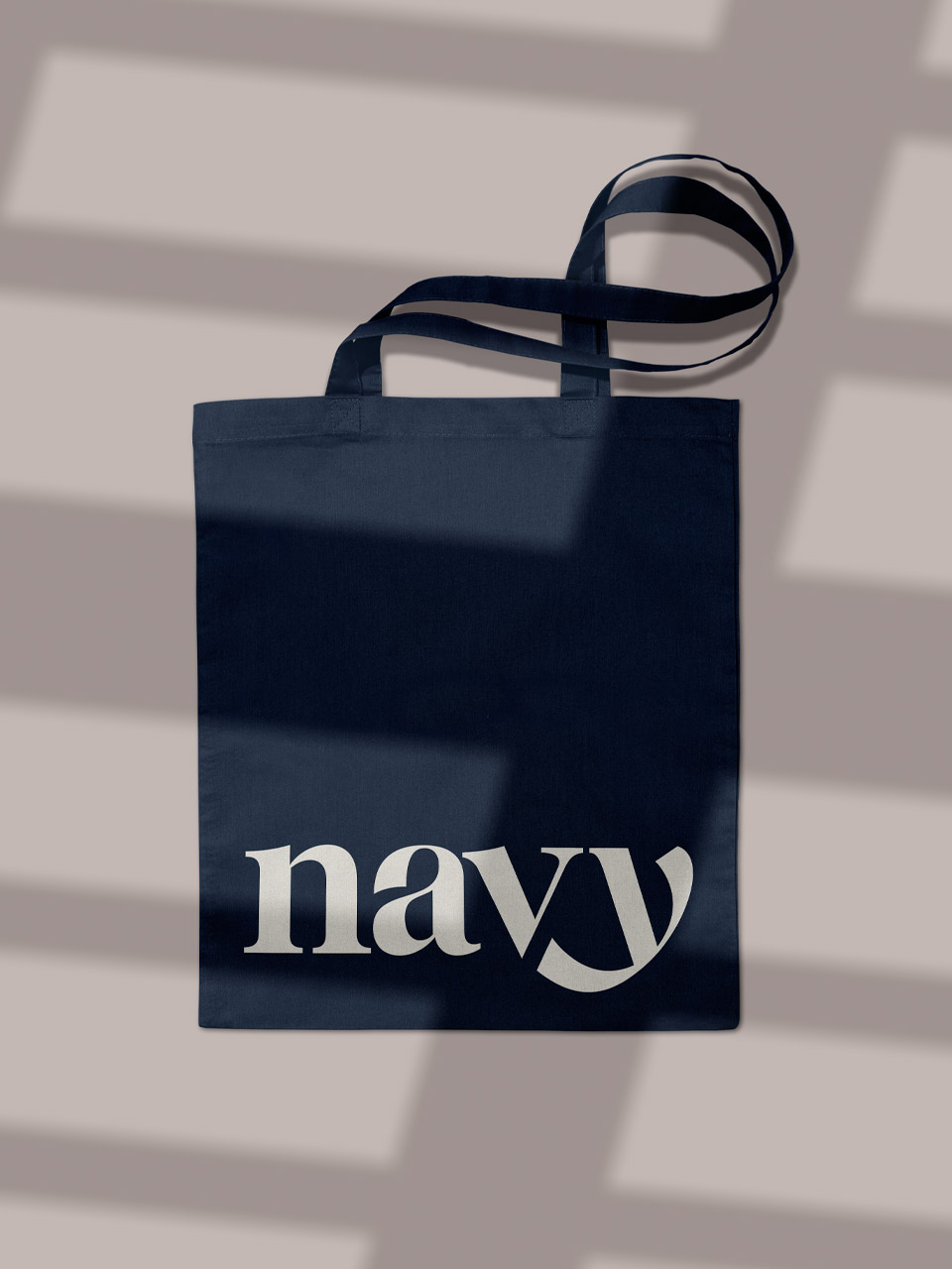 Navy pro tote bag design