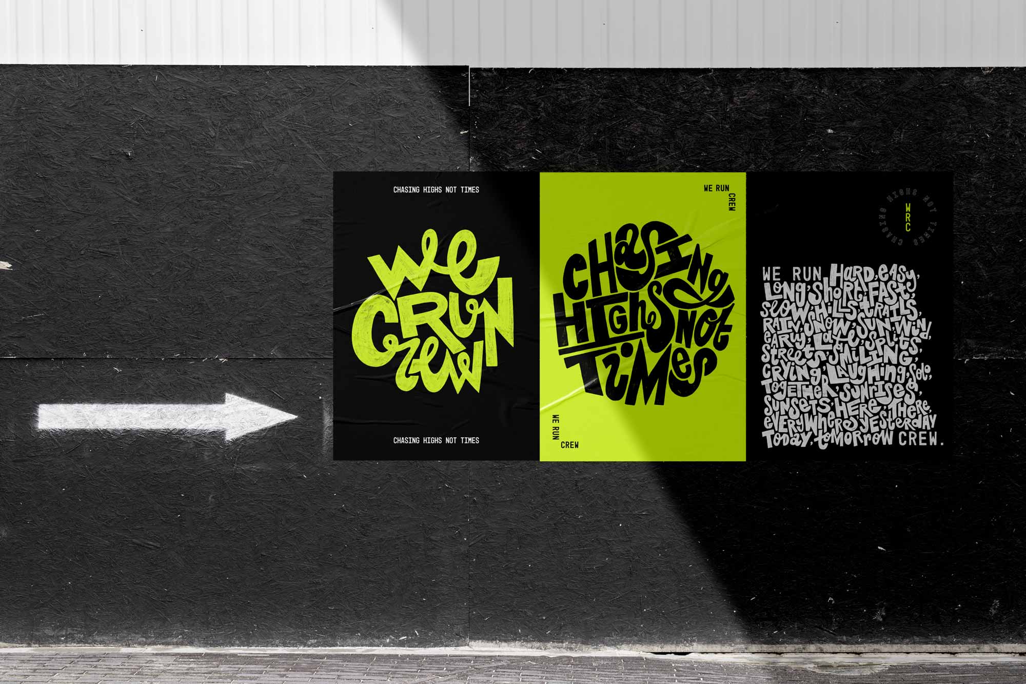 Poster designs for We Run Crew